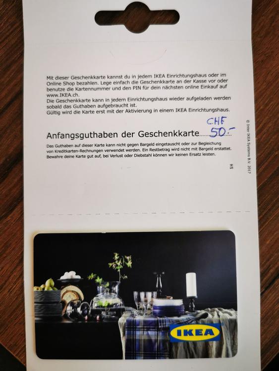 IKEA Gutschein 50.- | Kaufen auf Ricardo