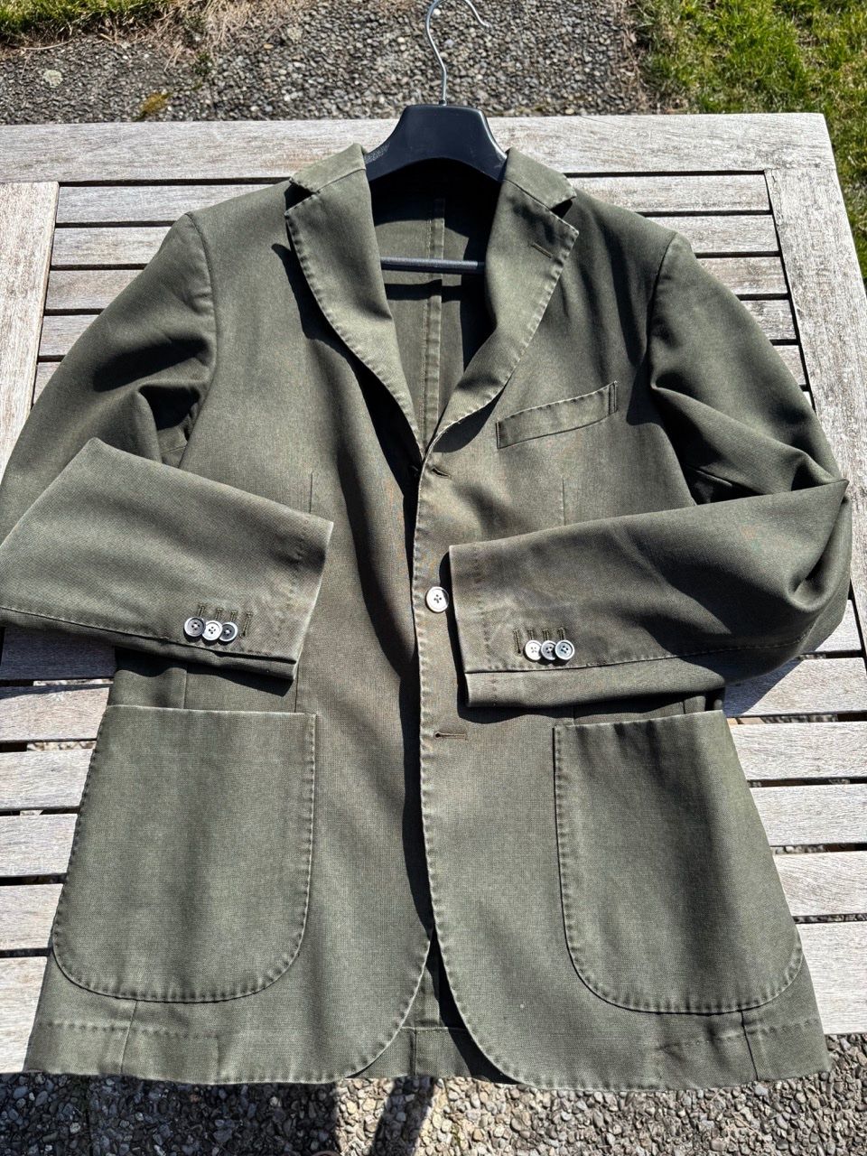 Windsor Jacken: Windsor Jacket / Sakko, olivgrün, sehr leicht und sommerlich – Gebraucht aus Schlieren von Timsonsan