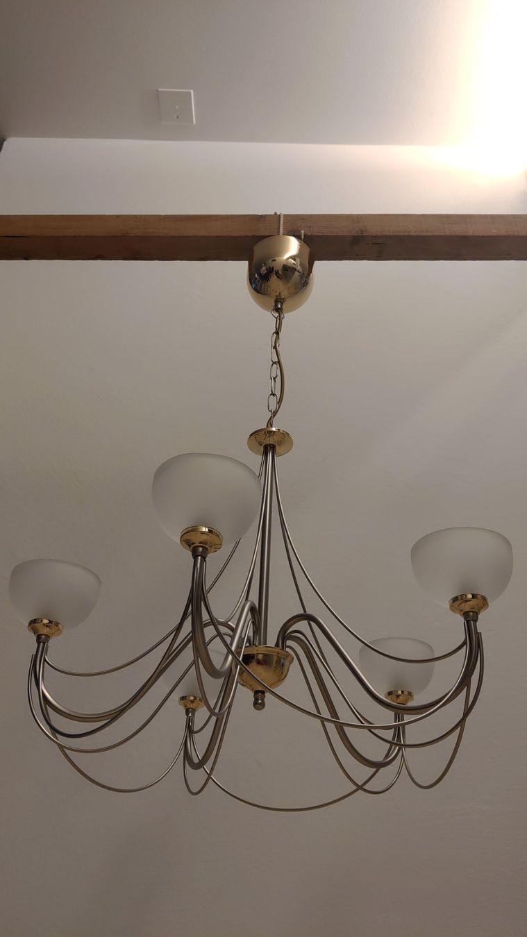 Lampadari & plafoniere: Kronleuchter Metall Durchmesser 60cm / Höhe 90cm – Usato da Uetikon am See venduto da martinvfurrer 2