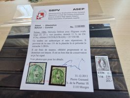 Stehende 67Ae.3.28/IA, Attest, Top Stück, ab 1.-