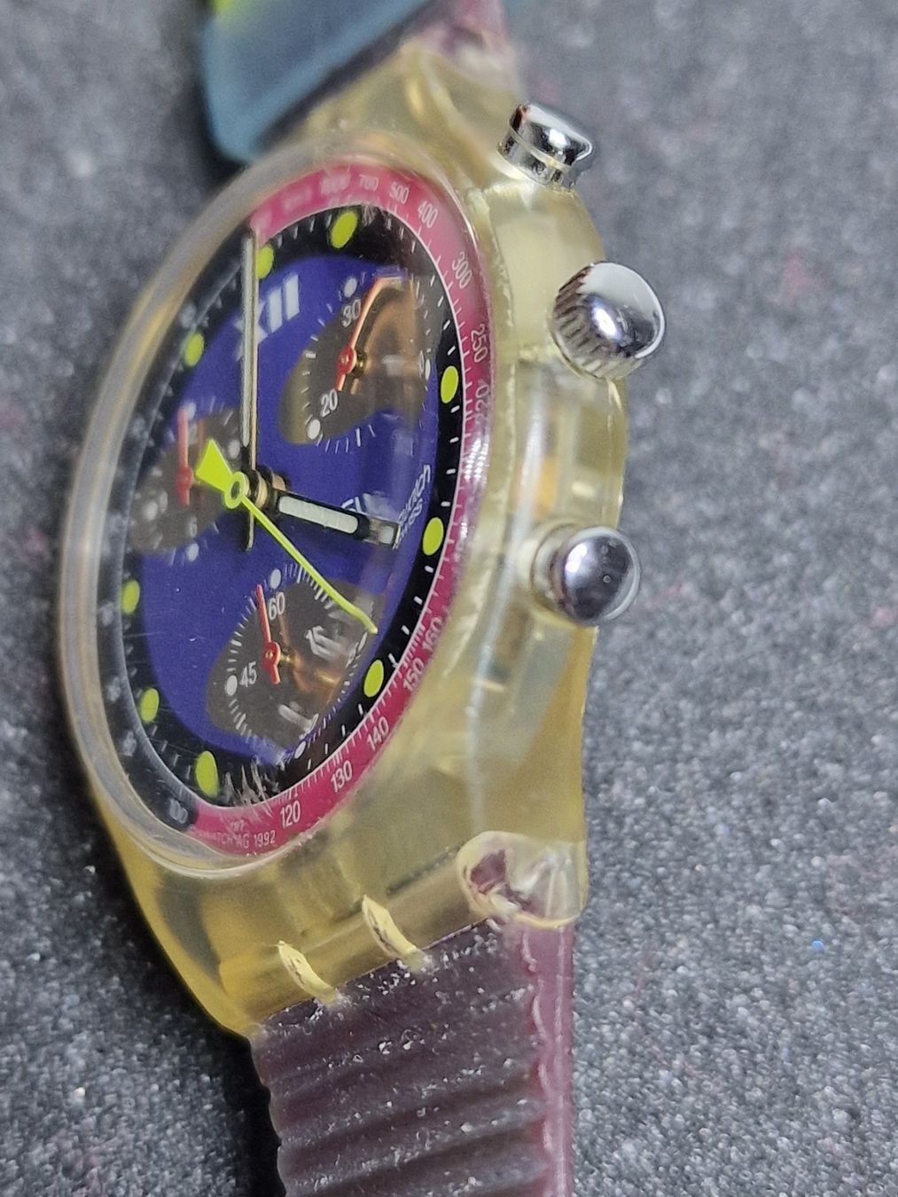 Swatch Uhren: Swatch. Ref. SCK 101 "Blue Chip" 38mm – Gebraucht aus Bülach von  5