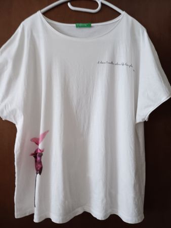 Benetton Shirt mit Blumenprint, Gr.x L, Top Zustand!
