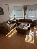 Ledersofa-Set 3-teilig