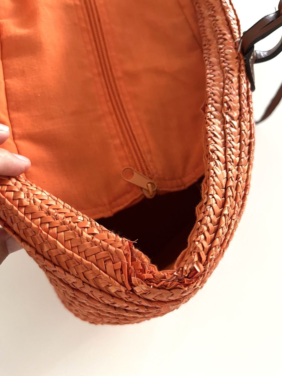 Sacs femmes: GEFLOCHTENE STRAND TASCHE ORANGE – D'occasion à Basel par JJ.Elena 3