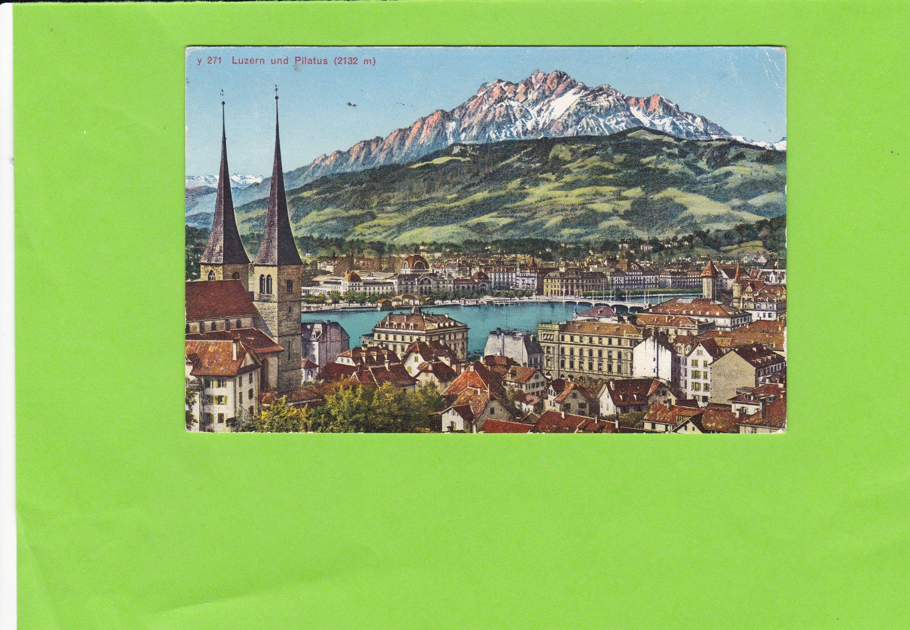 Ansichtskarten: Luzern  und Pilatus – Gebraucht aus St. Peterzell von neckertal