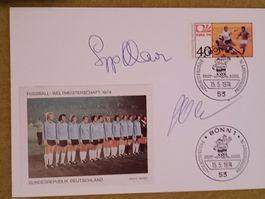 FDC - WM 1974 - signiert Sepp Maier & Gerd Müller
