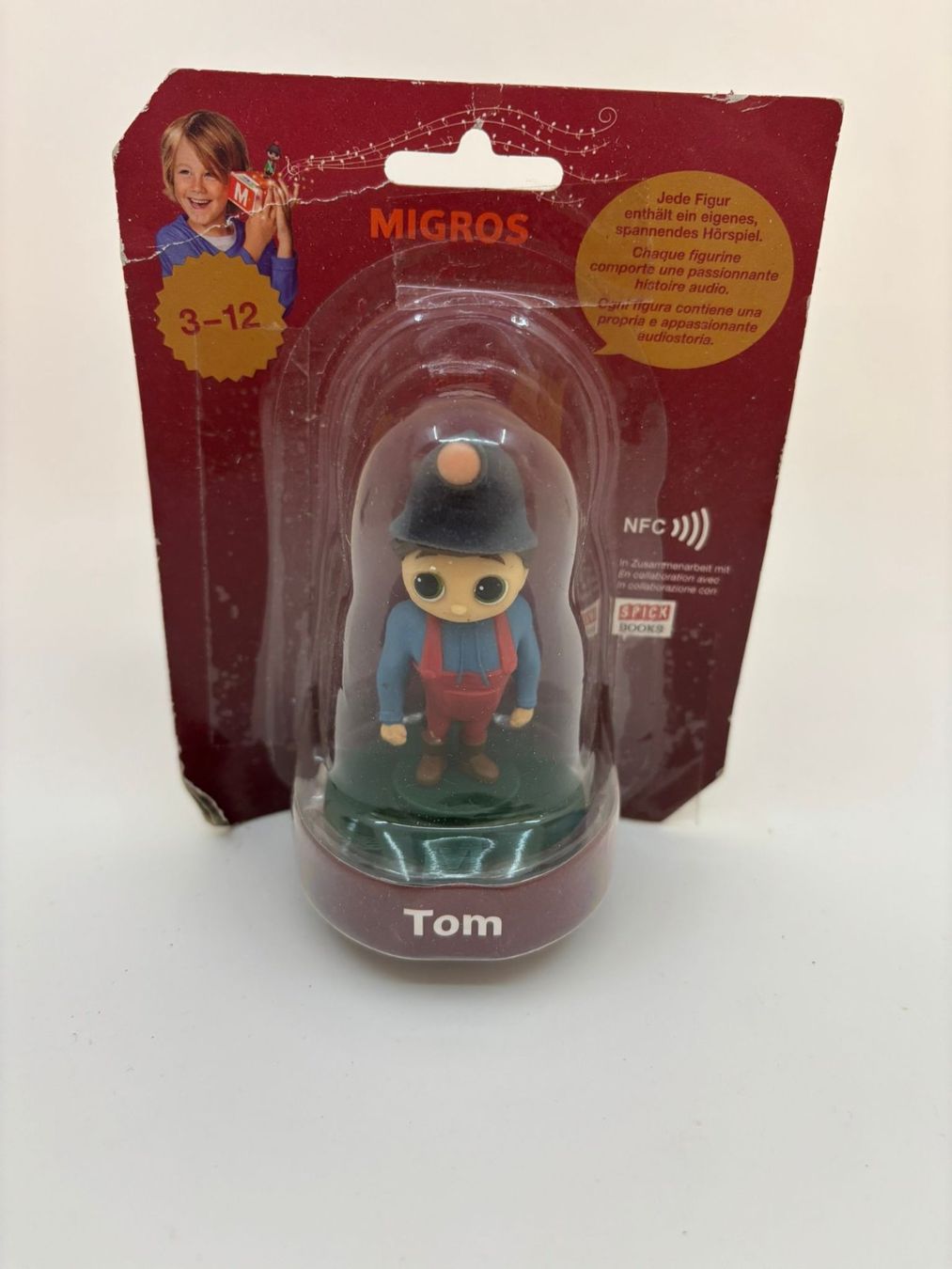 Statuette: Migros Figur Tom (NEU & OVP) – Nuovo e nell'imballaggio originale da Herisau venduto da Seyashop1