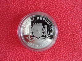 African Wildlife Elefant - Silbermünze 2013 - 1oz Ag 999
