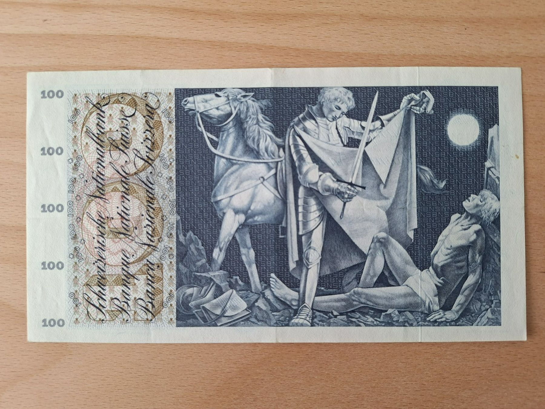 Banconote: Schweizer Banknote 100.00 Franken JG 1970 – Usato da Lohn-Ammannsegg venduto da Beo71 1