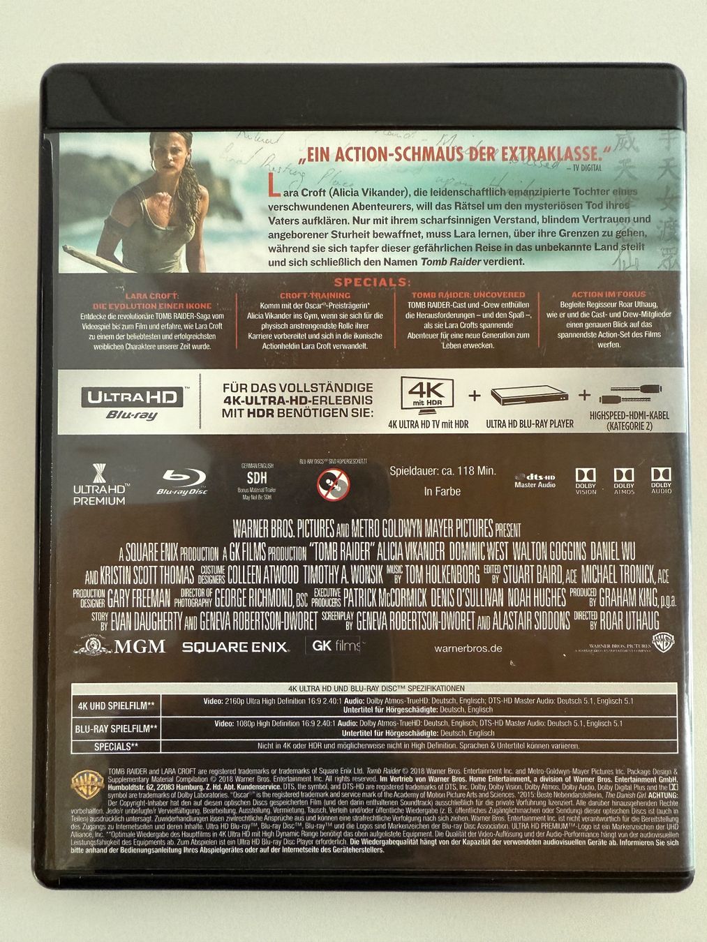 Tutti i DVDs: 4K UltraHD Blu-Ray Tomb Raider – Usato da Gasel venduto da Alter_Ego 1