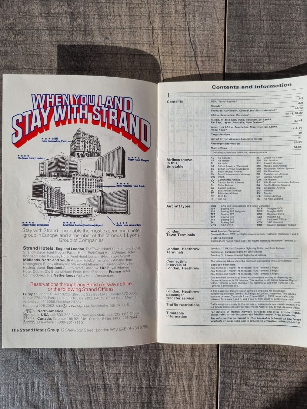 Documenti: British Airways Timetable von 1977 – Usato da Bözberg venduto da heinz-d 1