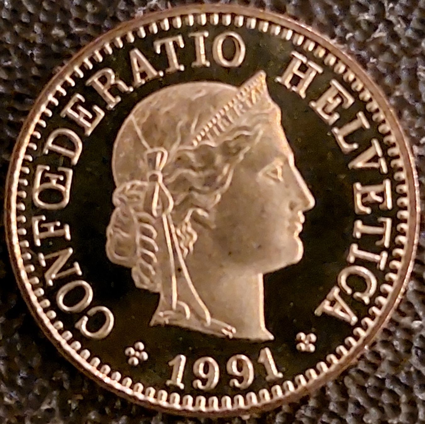 Alle Münzen: 5 Rappen 1991 stgl. / aus Münzsatz – Neu (gemäss Beschreibung) aus Arch von coinsandmore