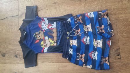 Bade-Set Paw Patrol blau kurz 110/116