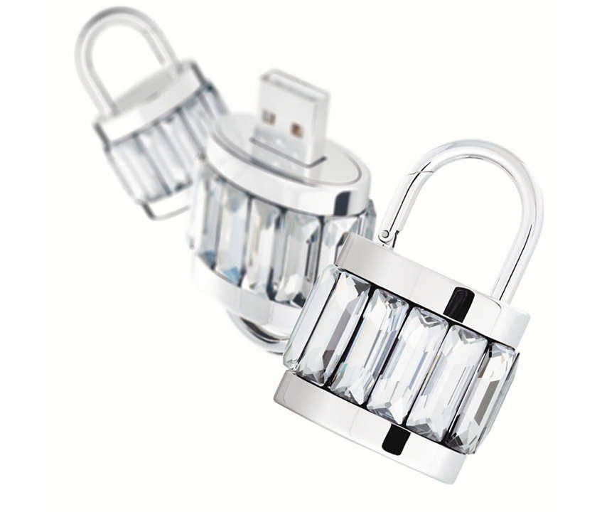 Philips USB Sticks: Philips Swarovski Crystal USB Memory Key Stick Schloss 1GB – Neu und originalverpackt aus Suhr von OhLola