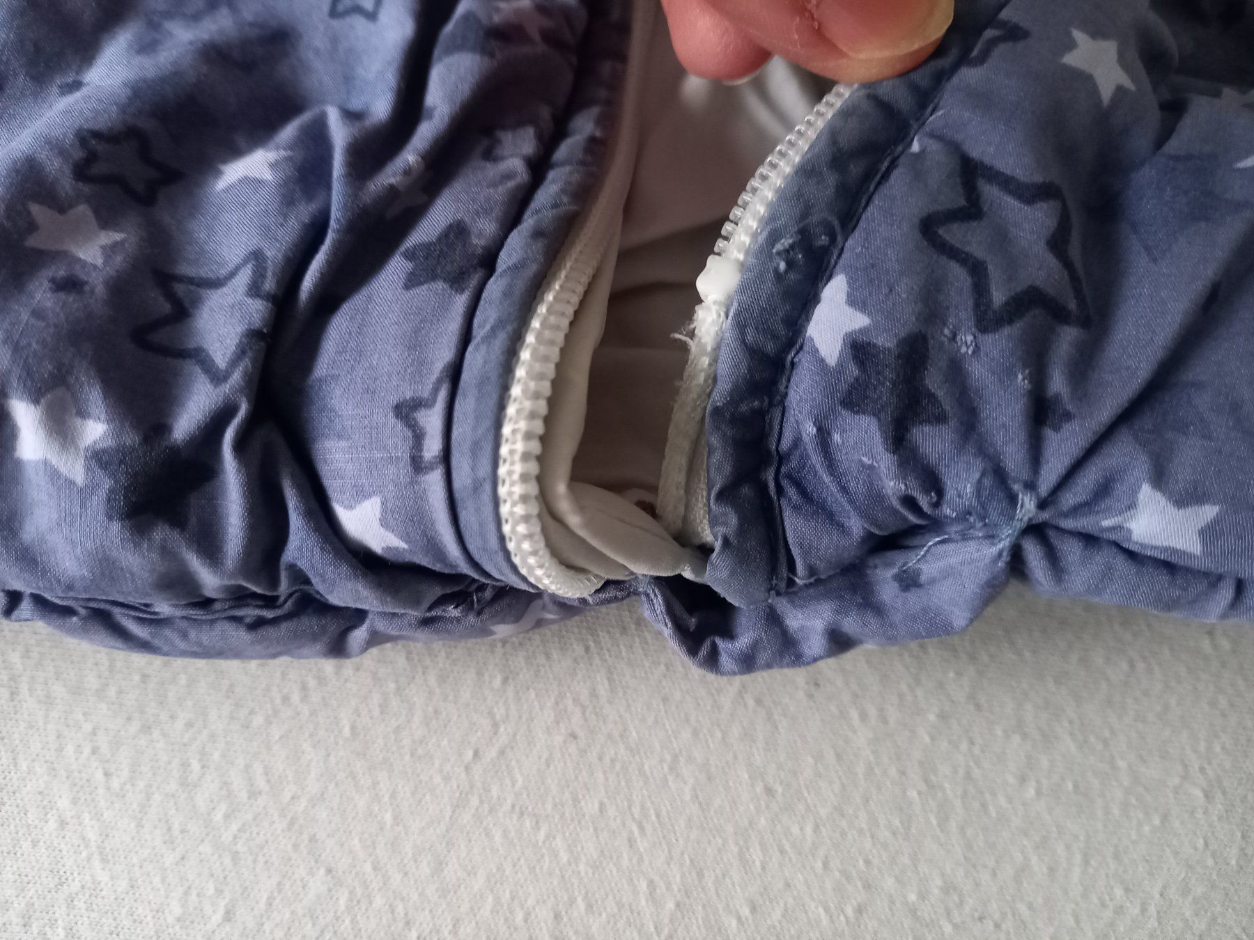 Sacchi a pelo: Kinder Schlafsack blau Sterne ca. 90cm – Usato da Unterengstringen venduto da saraman 5