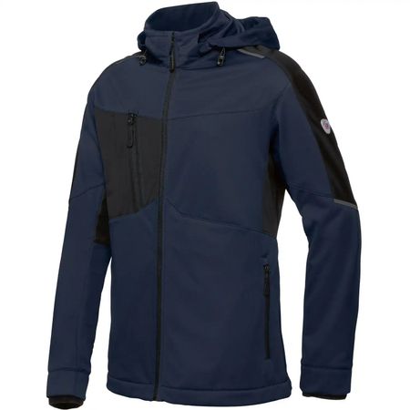 Softshell Jacke BP Blau Schwarz Modern Stretch Gr.M NEU!