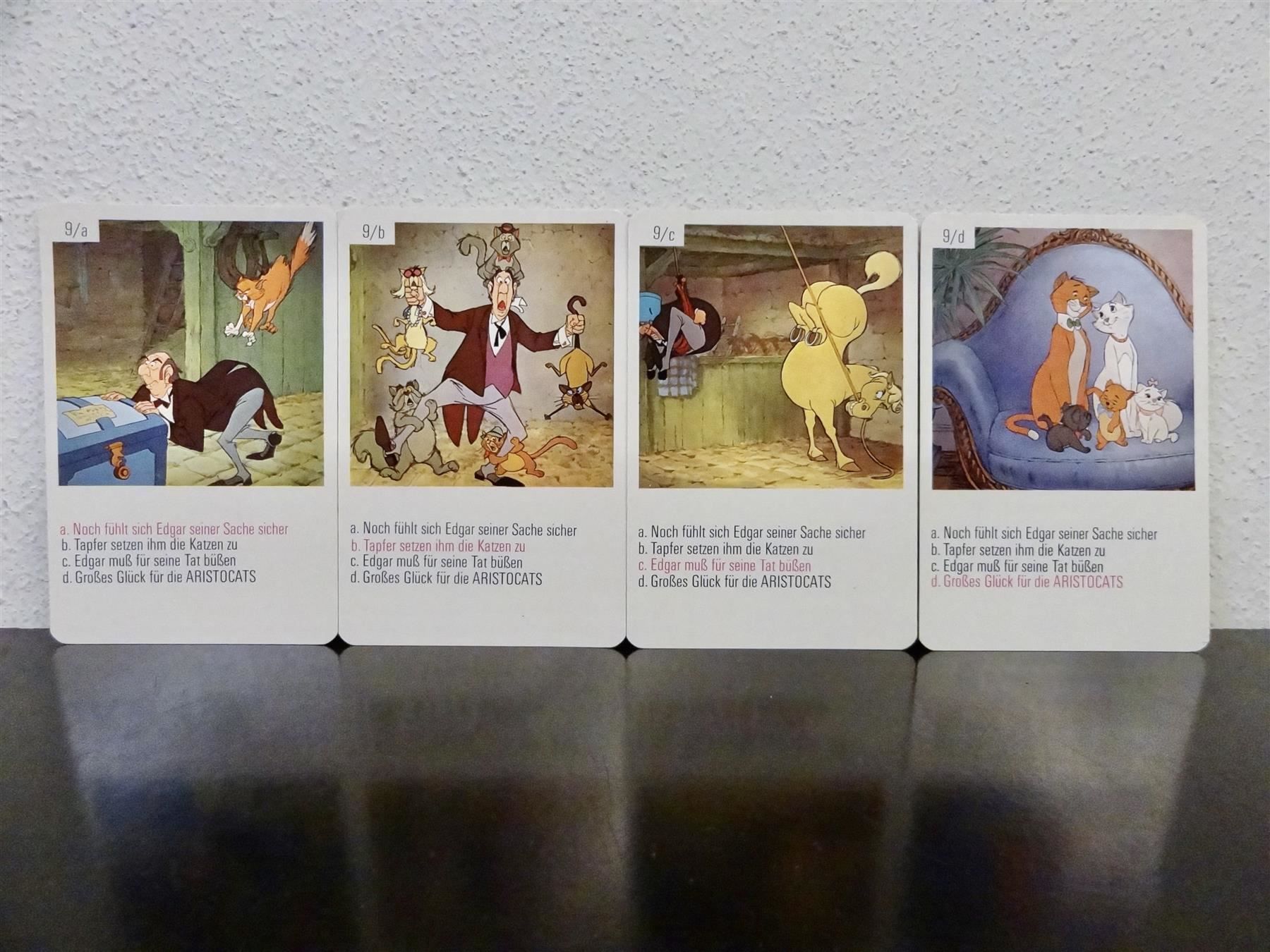 Disney Spiele: schönes altes Quartett ARISTOCATS DISNEY – Gebraucht aus Kerzers von wisaundso 9