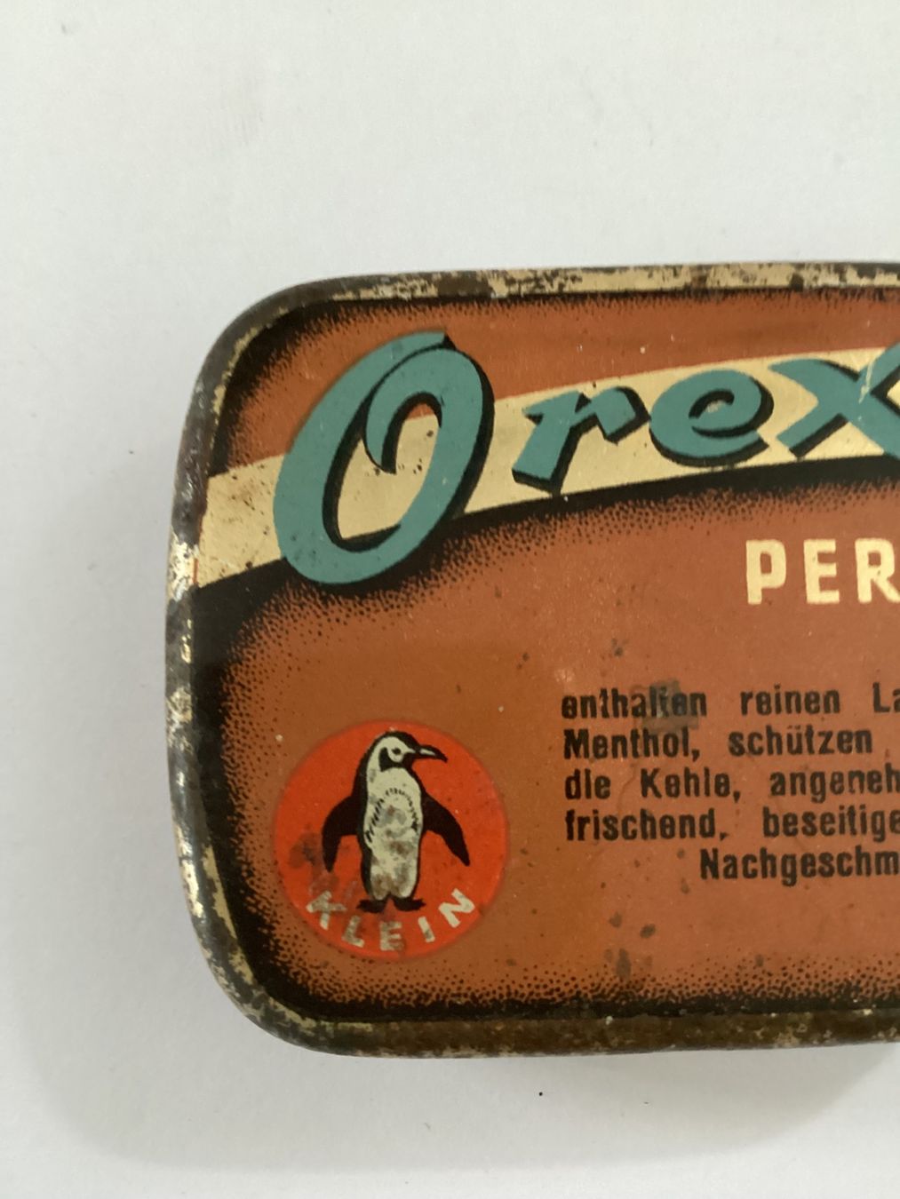 Barattoli: Antike Blechdose OREX Perlen – Usato da Eglisau venduto da mar_5rn2 8