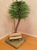 Spur 0/1 Baum mit Sitzbänkli aus dem Erzgebirge