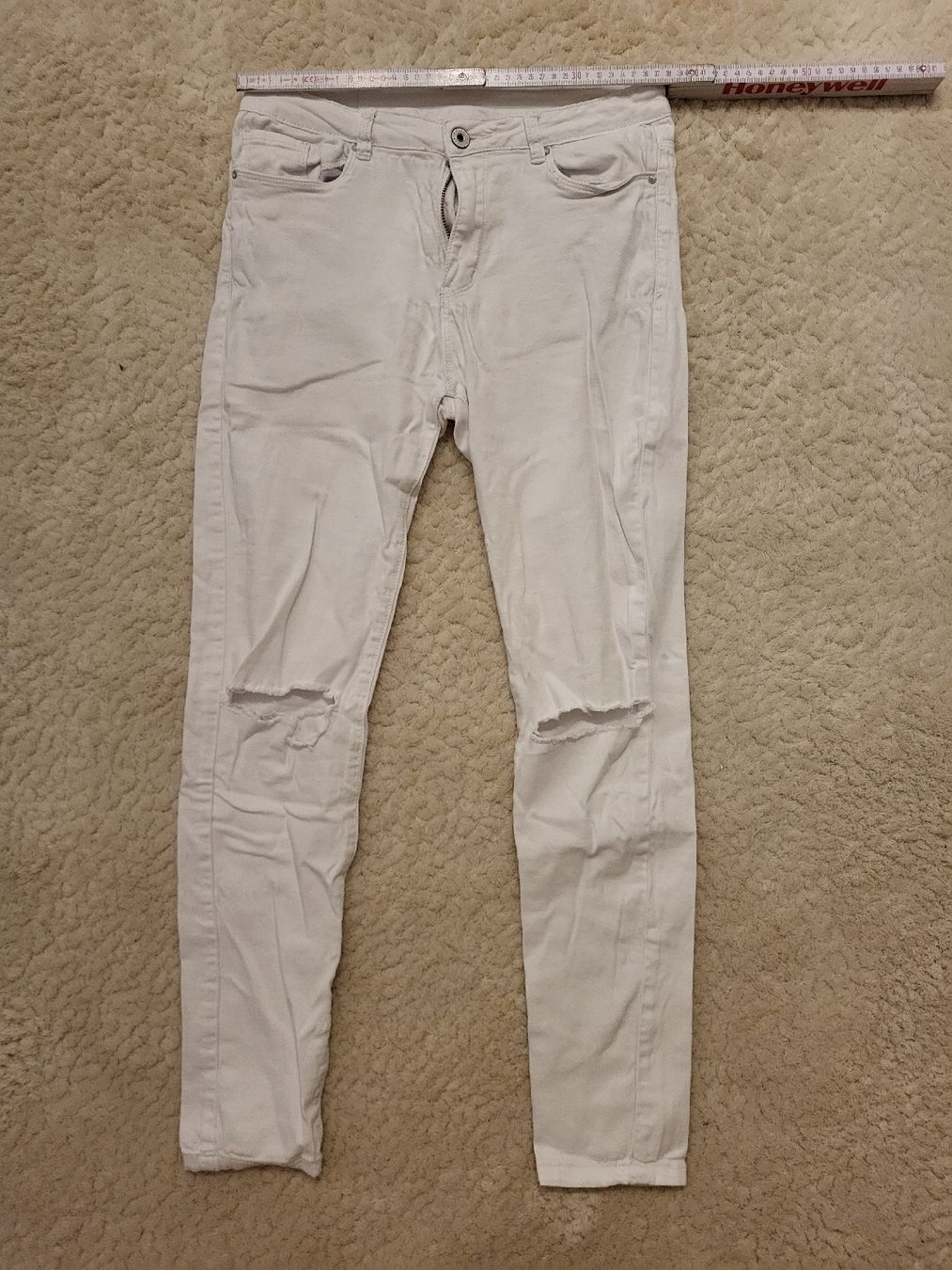Pantaloni: Damenhose Gr. 38 weiss – Usato da Felben-Wellhausen venduto da Brummbaer90