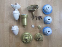 Antike Lampen-Ersatzteile, Zuglampen-Teile