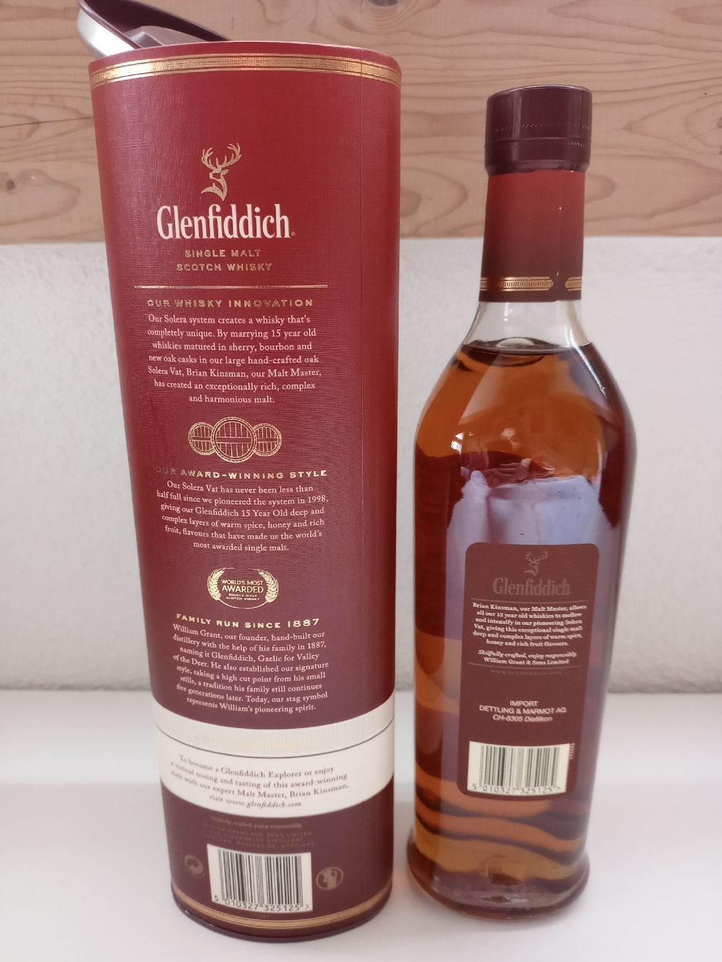 Glenfiddich Bevande alcoliche: Glenfiddich 15 Years - altes Design – Nuovo e nell'imballaggio originale da Spiez venduto da egonolsen 1