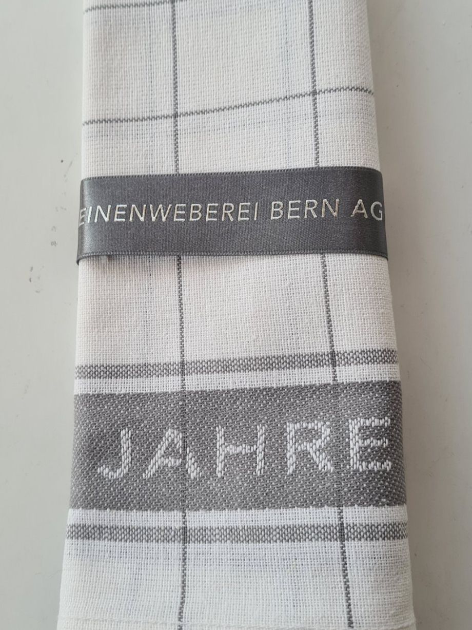 Küchentücher: Leinenweberei Bern AG Jubiläum Geschirrtuch, Werbeartikel – Gebraucht aus Aldesago von ant_zk5q