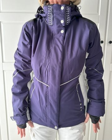 Neuwertige Damen Skijacke Luhta, Grösse 40, violett weiss