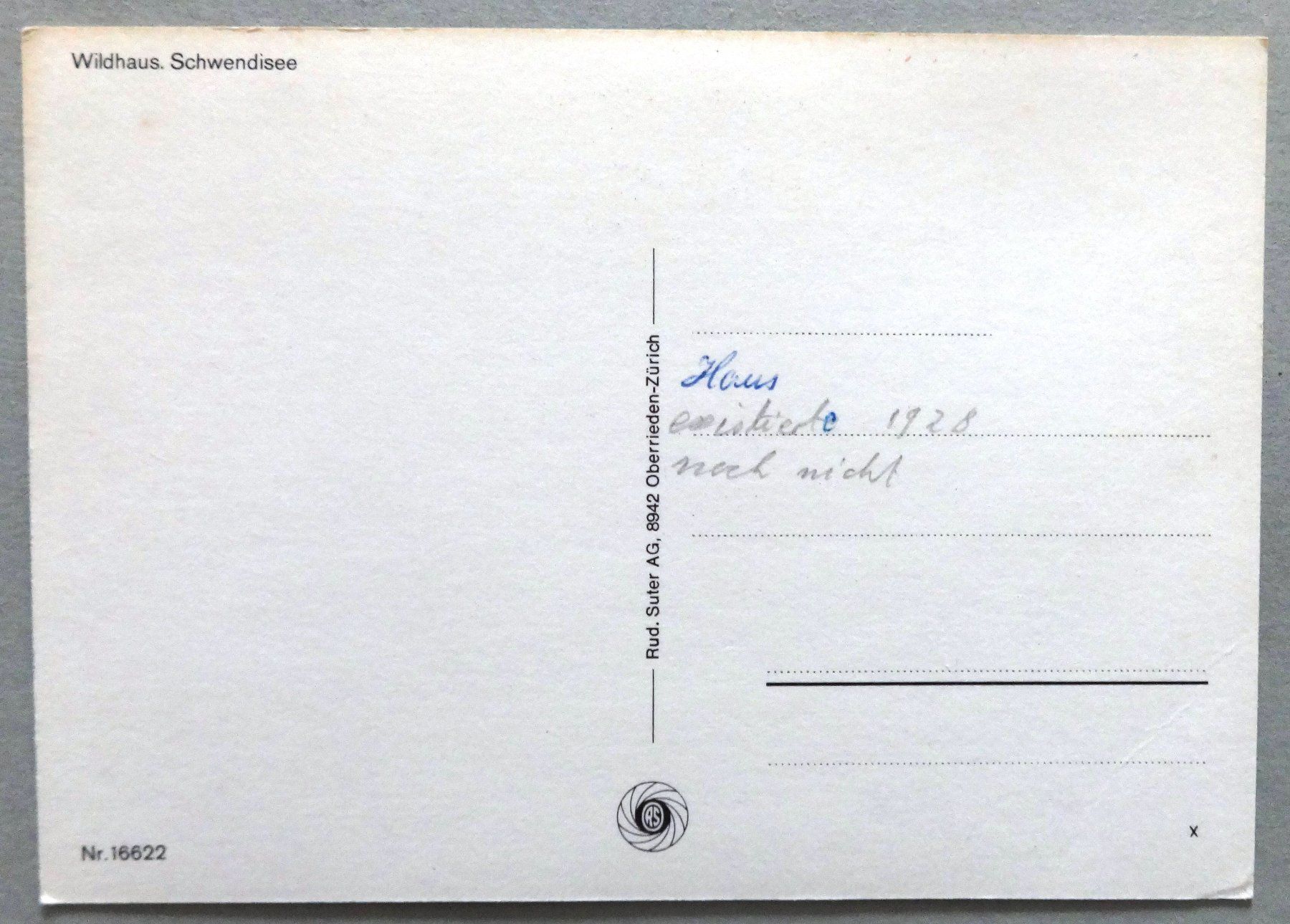 Cartoline postali: Wildhaus, Schwendisee – Usato da Fétigny venduto da Billy2miny 1