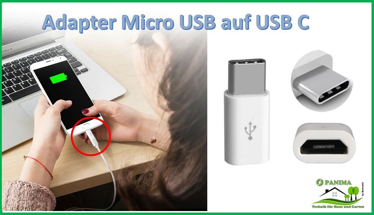 Altro: Micro USB auf USB C Adapter – Nuovo e nell'imballaggio originale da Luterbach venduto da PANIMA1