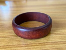 Armreif Armring Teak Teakholz Vintage Holz