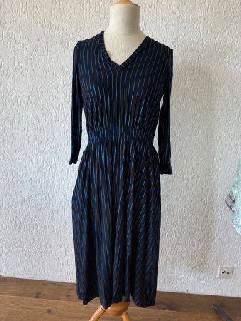 Kleid Baum und Pferdgarten Grösse M blau gestreift