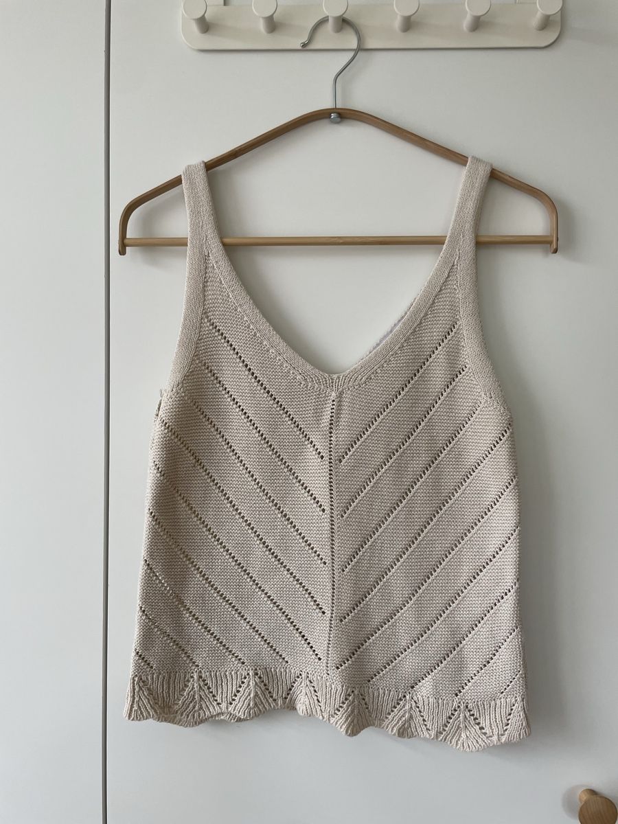 Top: Strick-Top - luftig-leicht - Gr. XS - beige - – Usato da Neukirch an der Thur venduto da bee88