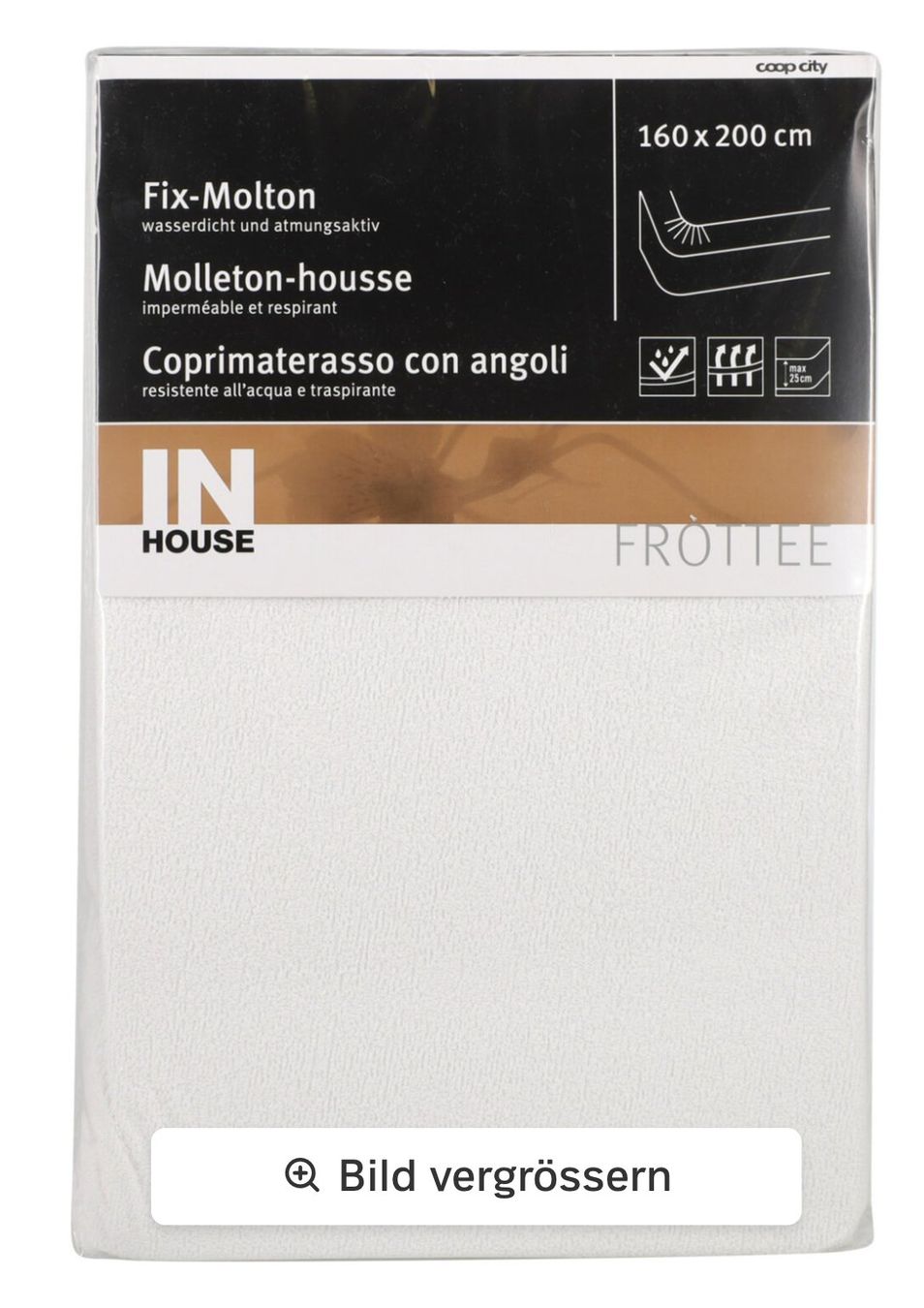 Coop Biancheria da letto: Fixmolton wasserfest 160x200 – Nuovo (secondo la descrizione) da Dörflingen venduto da QueenSAK