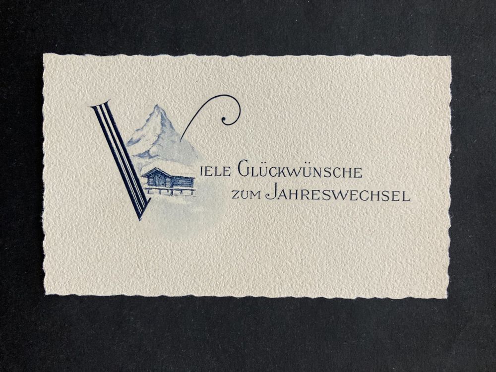 Schweiz 1953 Neujahrsgruss Briefli 5 Rp KEMPTEN MIT INHALT 2