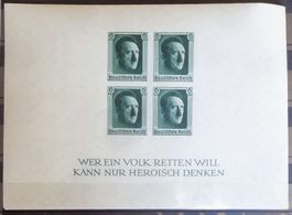 1937: 1. Nationale Briefmarkenausstelllung, Block *