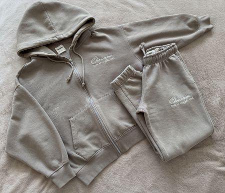 Pull&Bear Jogginganzug Chicago beige Gr.XS-S
