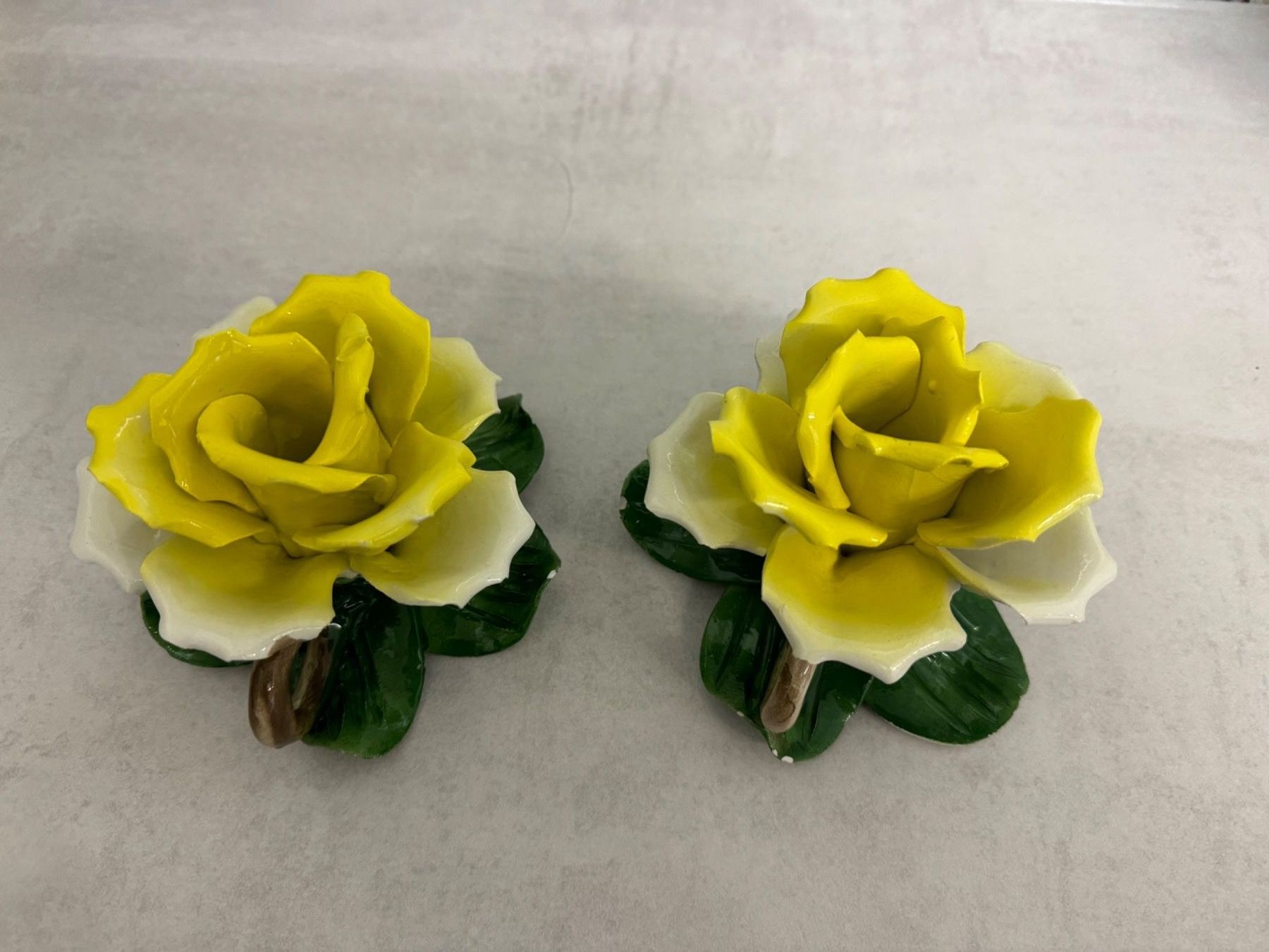 Portacandele: 4 Vintage Keramik Rosen – Usato da Geroldswil venduto da Jeremy11 1