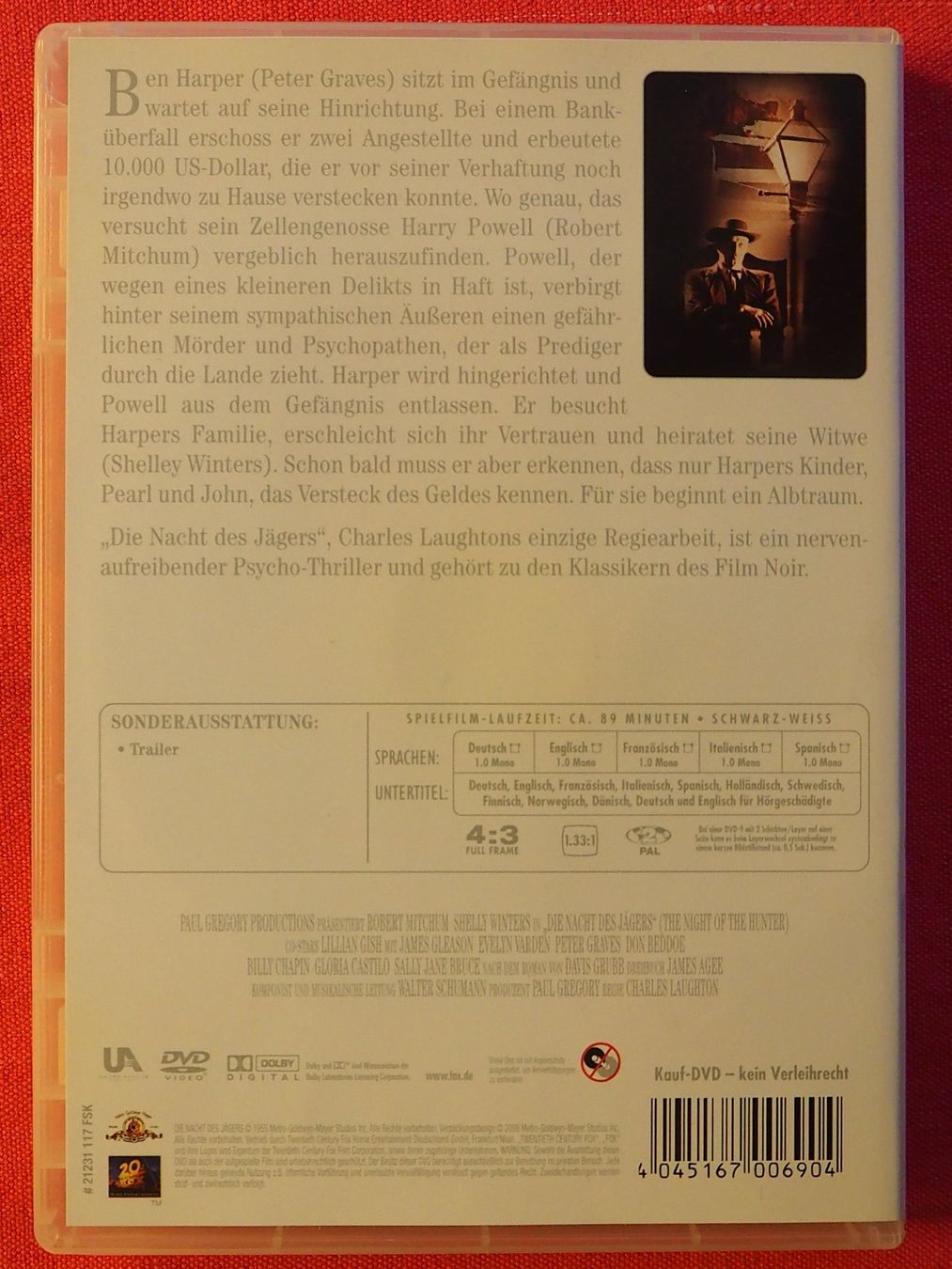 Tutti i DVDs: Die Nacht des Jägers / Robert Mitchum – Usato da Chur venduto da dluli 1