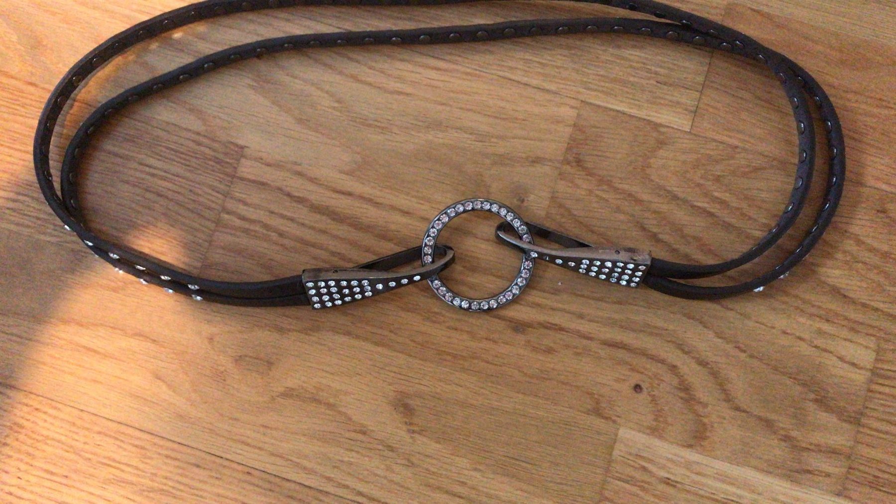 Gürtel: Ceinture brune à brillants, 70 cm – Gebraucht aus Bussigny von coltroc 4