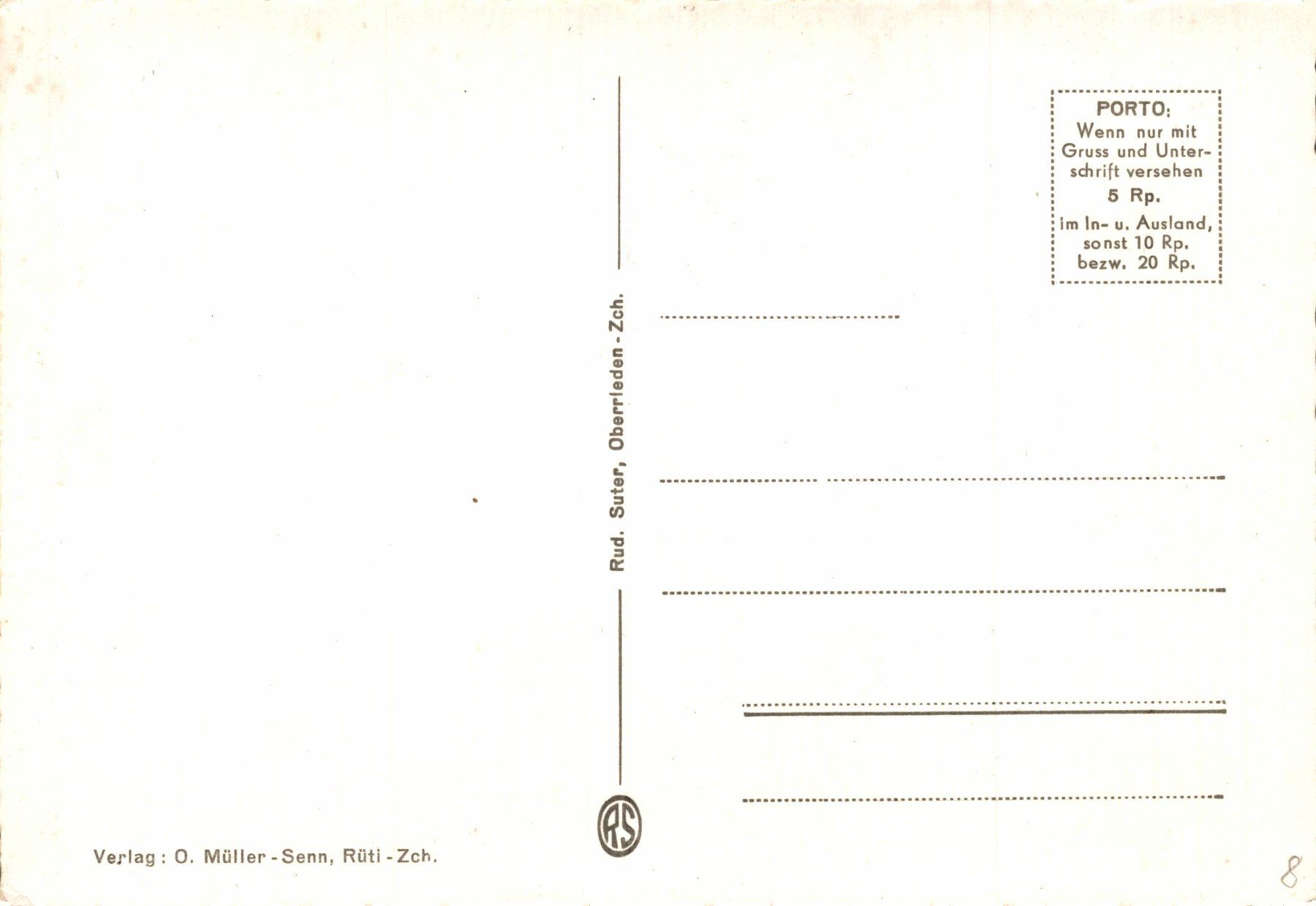 Cartoline postali: Rüti gegen die Glarneralpen – Usato da Bronschhofen venduto da Astore 1