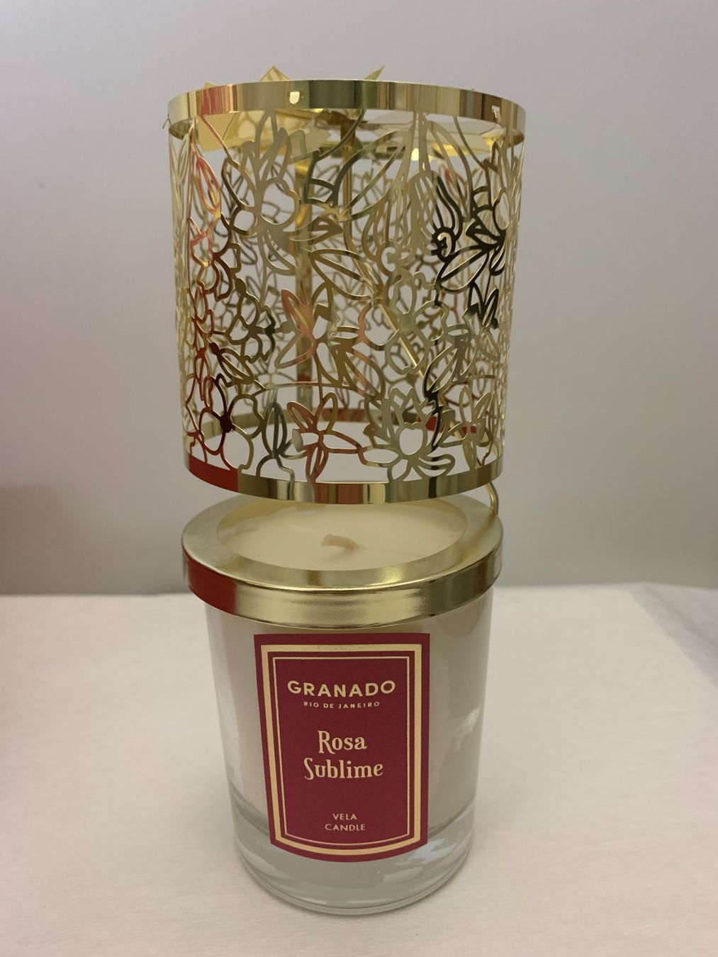 Candele: Set di candela profumata e lanterna GRANADO 'Rose Sublime' – Usato da Genestrerio venduto da fra_c955 5