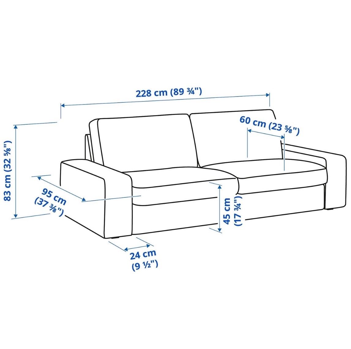 Ikea Divani: Ikea Kivik 3er Ledersofa dunkelbraun – Usato da Bussnang venduto da __Geronimo__ 4