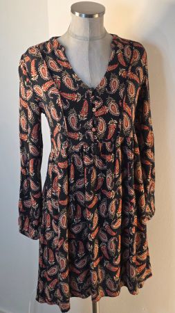 XS 34/36 MNG MANGO Tunikakleid Blusenkleid Tunika langarm