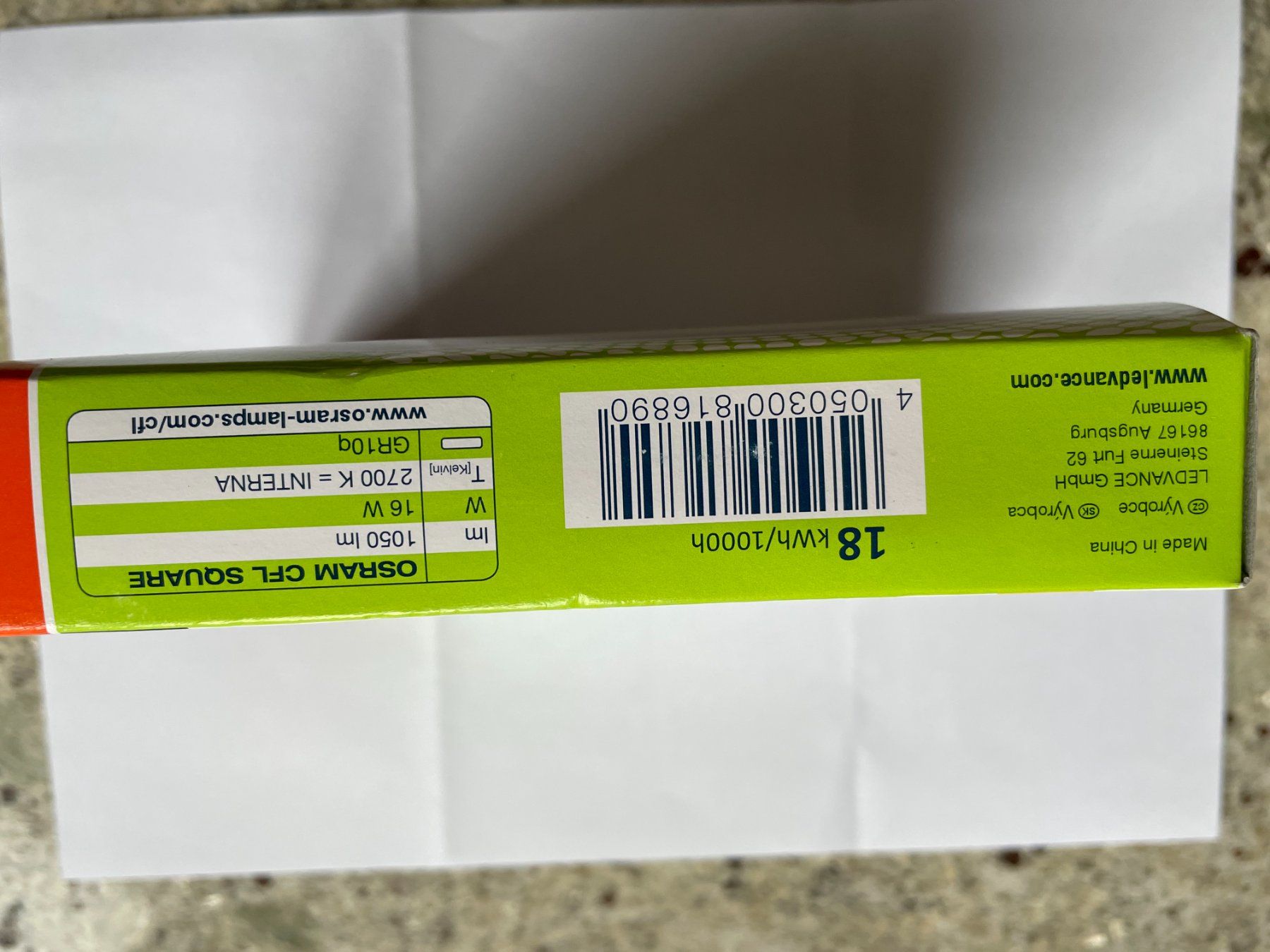 Osram Lampade: OSRAM 2D Schmetterlingslampe CFL SQARE 16W – Nuovo e nell'imballaggio originale da Langenthal venduto da dr_m2 1