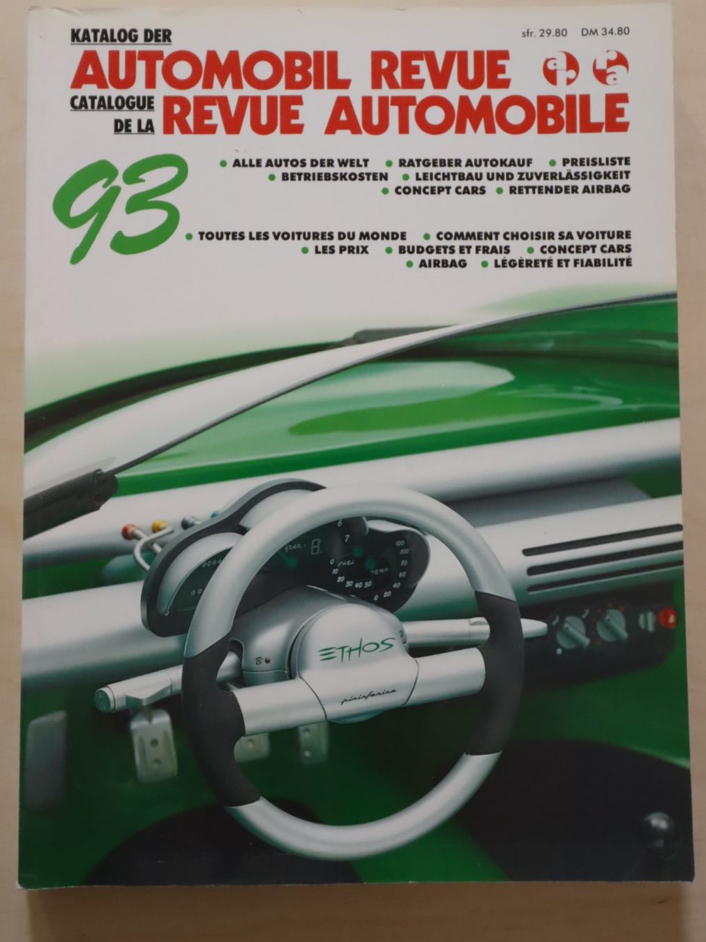 Livres: AR Automobile Revue Katalog 1993 – D'occasion à Emmetten par Super008