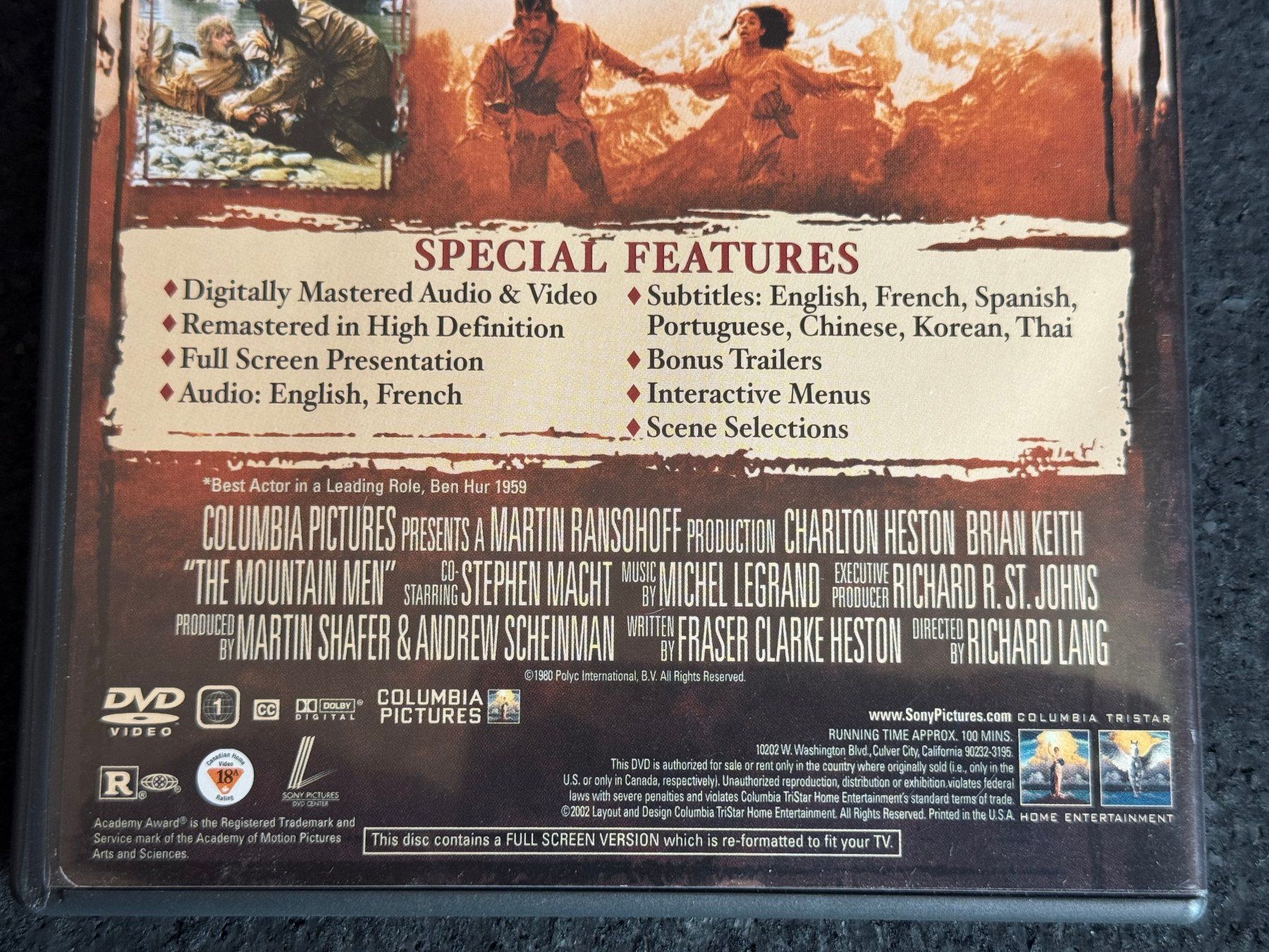 Tous les DVDs: The Mountain Men DVD EN/FR (Ländercode 1) – D'occasion à Fribourg par tschjoly 3