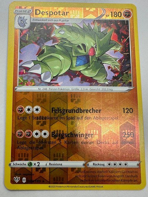 Pokémon Carte collezionabili: Despotar -  Reverse Holo - Pokemon – Nuovo (secondo la descrizione) da Nussbaumen AG venduto da Pika-Shop