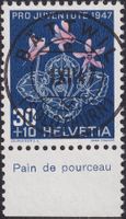 1947, J124 mit Ersttags-Vollstempel "BÄTTWIL" (SO) signiert.