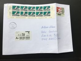 10er Streifen ZN 433 Matterhorn Ortsstempel Zermatt 14.7.15
